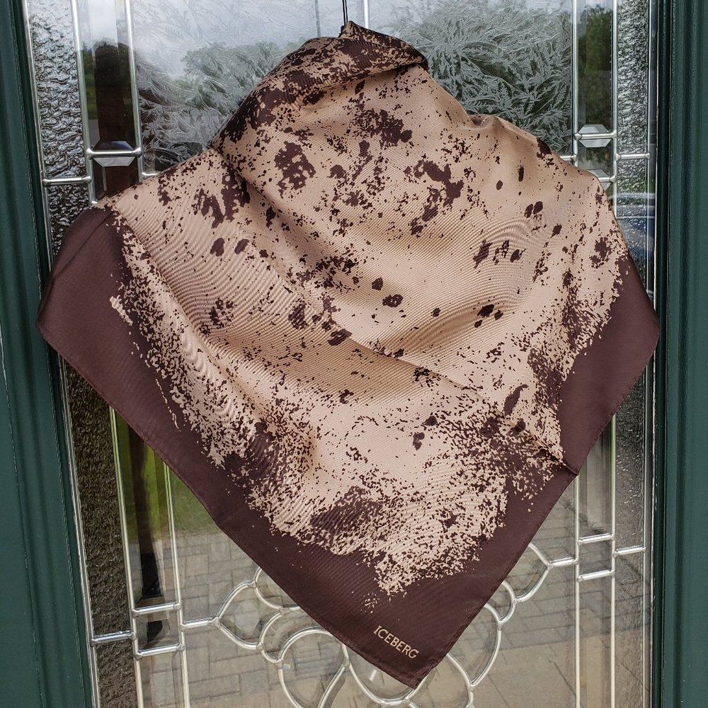 Iceberg 100% Silk Square Scarf